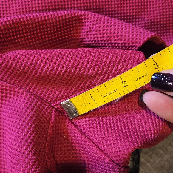 Torrid 16 Textured Shorts Maroon In Color - Picture 5 of 7